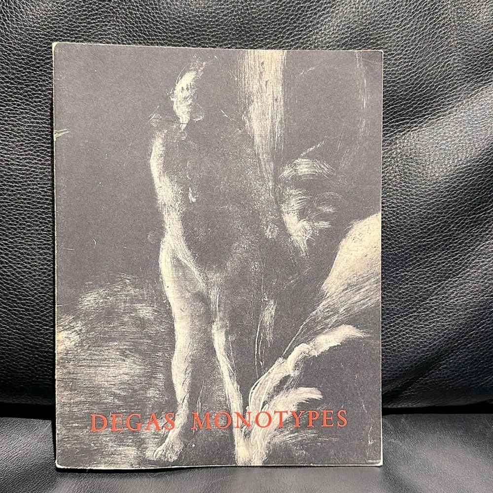 Vintage Degas Monotypes Essay, Catalogue & Checklist Book.
